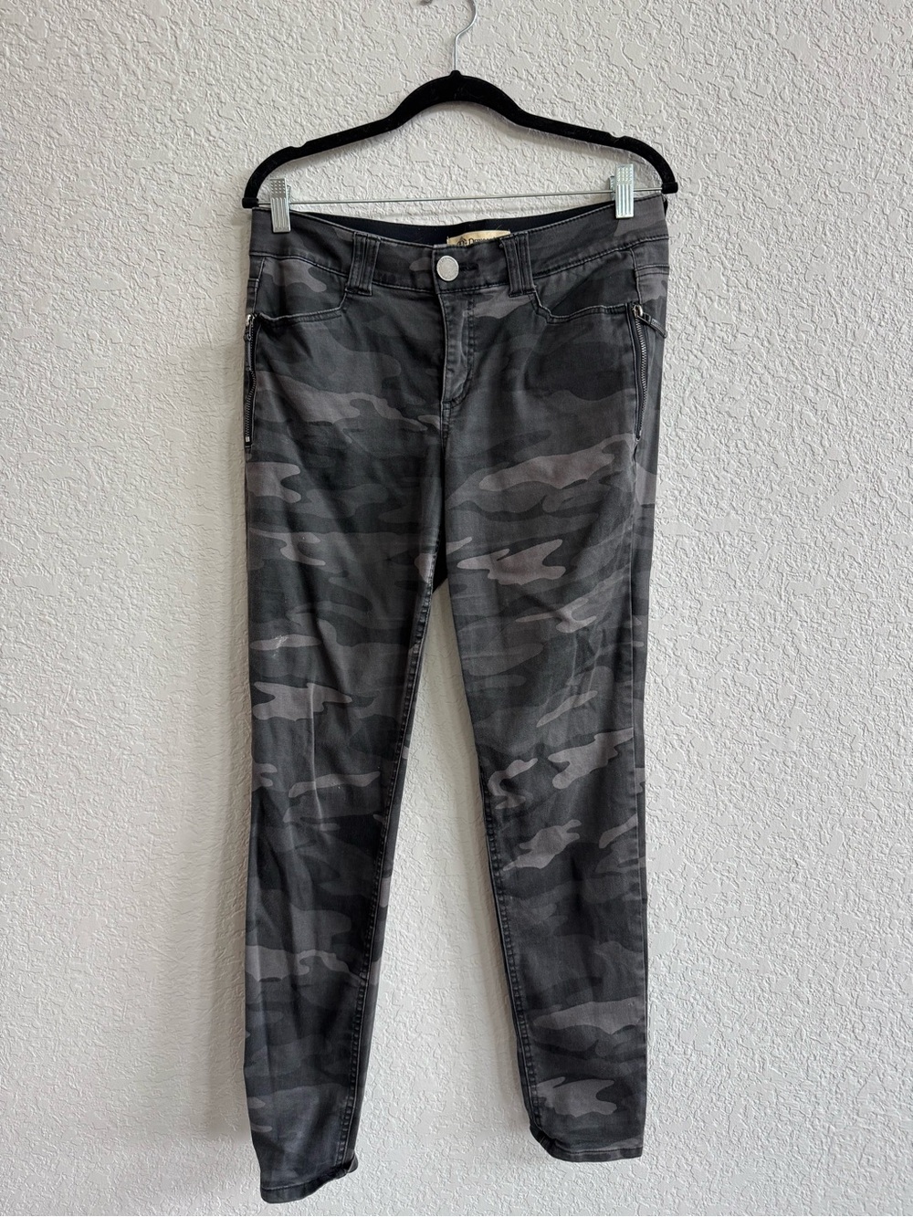 Democracy Gray & Black Camo Skinny Jeans